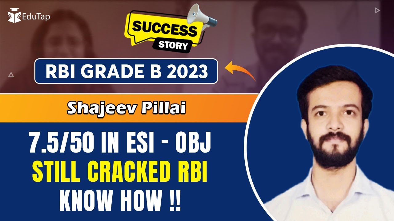 RBI Grade B Topper Interview | RBI Grade B Preparation Strategy | How To Crack RBI | EduTap Guidance