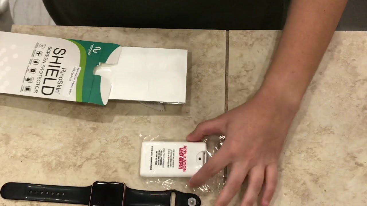 How to install a rinoskin Apple Watch screen protector