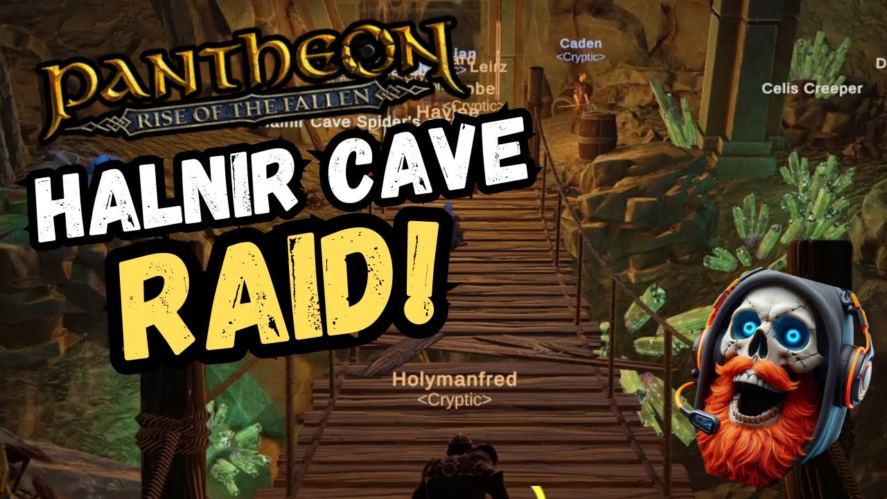 Pantheon | Halnir Cave Raid! Rare Loot, Deadly Battles, and a Heroic Rescue!