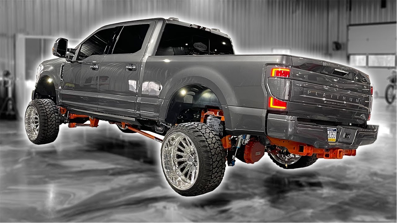 2022 F250 Platinum on CUSTOM Air Ride COMES ALIVE!