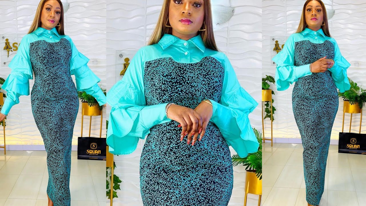How to make a BUSTIER BLOUSE with SHIRT ILLUSION YOKE and FLARE SLEEVES