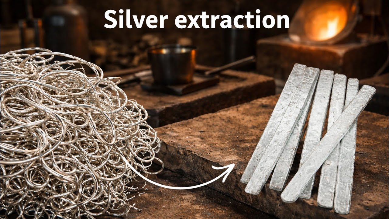 Unique Way To Extract Silver From Silver Plated Copper Scrap Without Dissolving It In Nitric Acid.