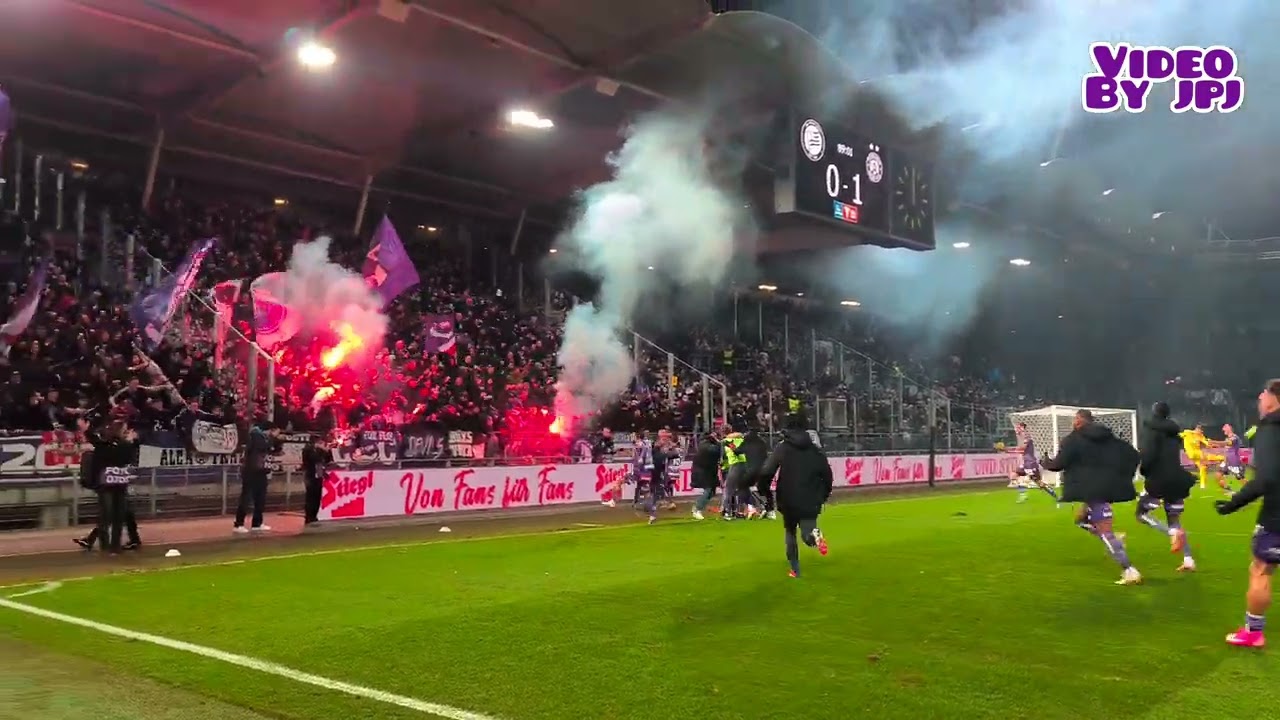 Sturm Graz - Austria Wien (0:2) / 01.02.25 / Torjubel beide Tore / Cup