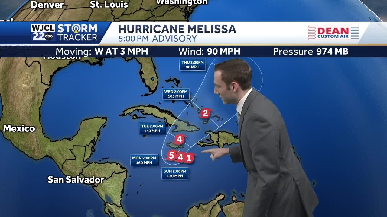 Hurricane Melissa continues to rapidly strengthen in the Caribbean