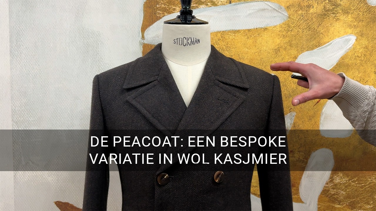 De peacoat: een bespoke variatie in wol kasjmier #peacoat #jacket #cashmere #bespoketailoring