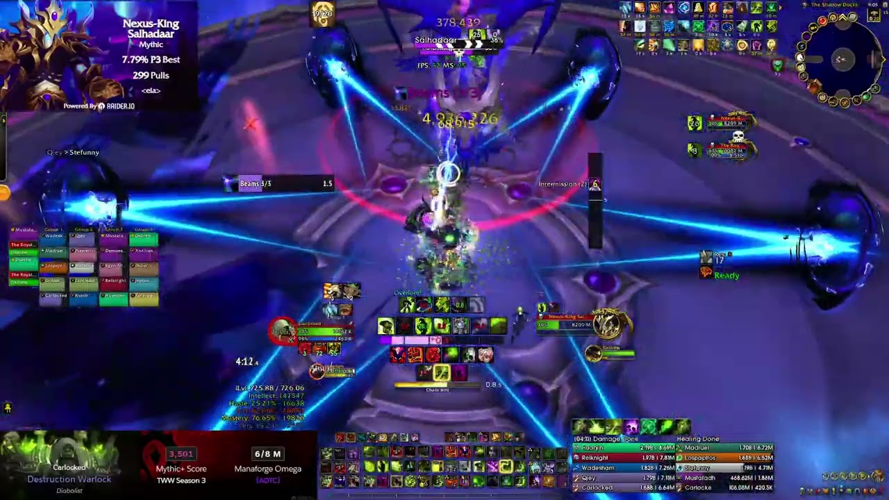 EiA vs Nexus-King Salhadaar Mythic |  Destruction Warlock PoV