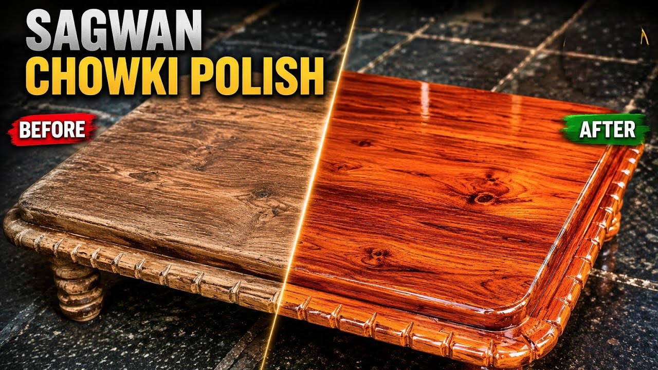 Sagwan Choki PU Polish | Naya Tarika | Teak Wood PU Polishing Hindi