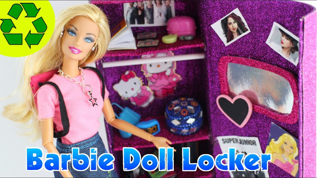 How to make a Doll Locker - Super Easy Doll Crafts - simplekidscrafts - simplekidscrafts