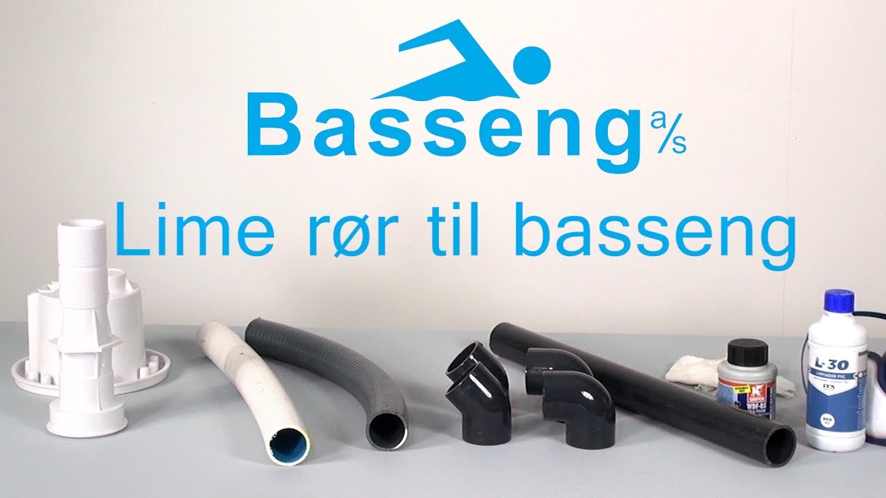 Lime rør til basseng, hvordan lime PVC og ABS plast.