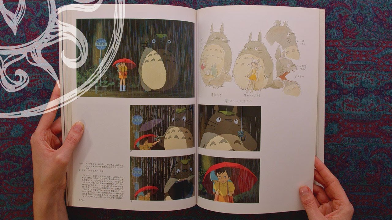 TOTORO ART BOOK - HAYAO MIYAZAKI - STUDIO GHIBLI (Book Flip Through)