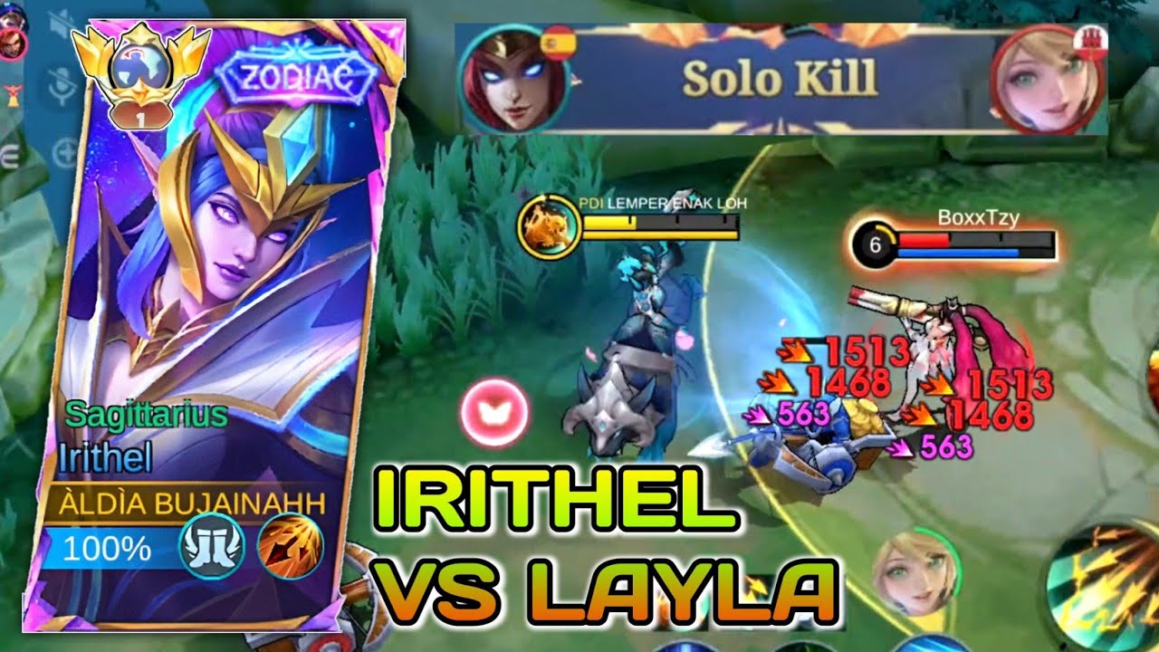 CARA MAIN IRITHEL LAWAN LAYLA GOLD LANE!! BEST BUILD IRITHEL 2025  IRITHEL MLBB