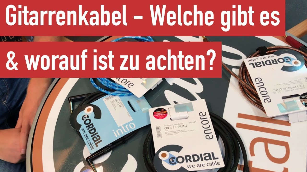 E-Gitarre lernen - Was gibt es bei Gitarrenkabel zu beachten mit Coridal Cables | Guitar Master Plan