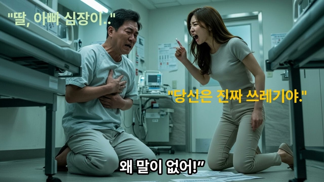 '아빠가 심장병에 걸렸다고 딸에게 고백하자 딸이 말했다  ‘당신은 진짜 쓰레기야 ’ 잠시후 밝혀진 충격적인 사실'