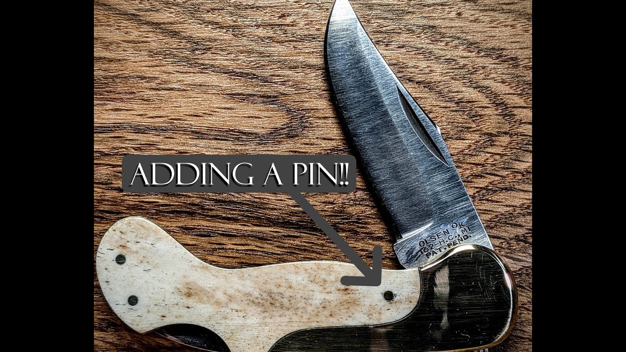 Adding a Pin to a Beautiful Japanese Lock Back Knife!!!!