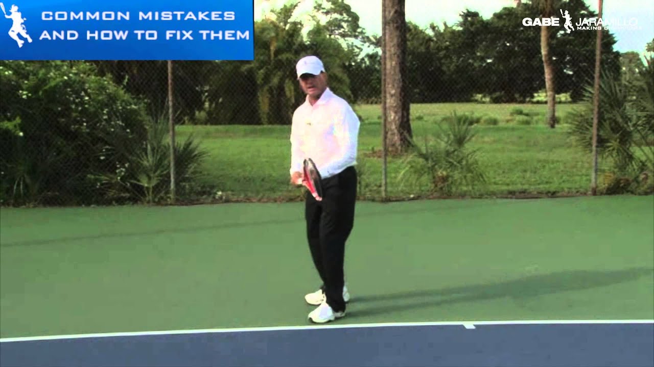 serve ready position tennis video