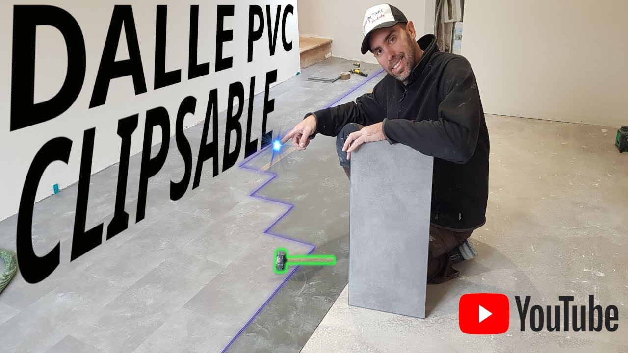 Dalle pvc clipsable