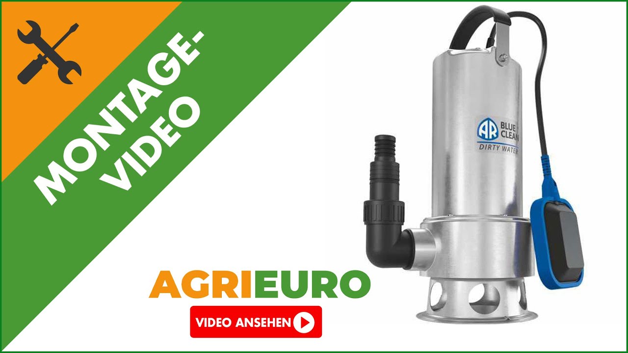 Montagevideo Elektrische Tauchpumpe f&uuml;r Schmutzwasser - Annovi & Reverberi ARUP 1100XD - Edelstahl