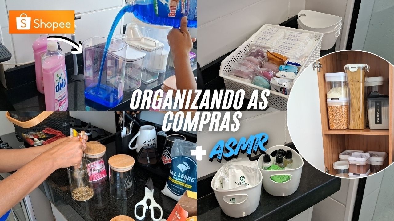 Transformamos o Apê com Organização! Recém-Casados! +ASMR Satisfatório com Organizadores da Shopee ✨