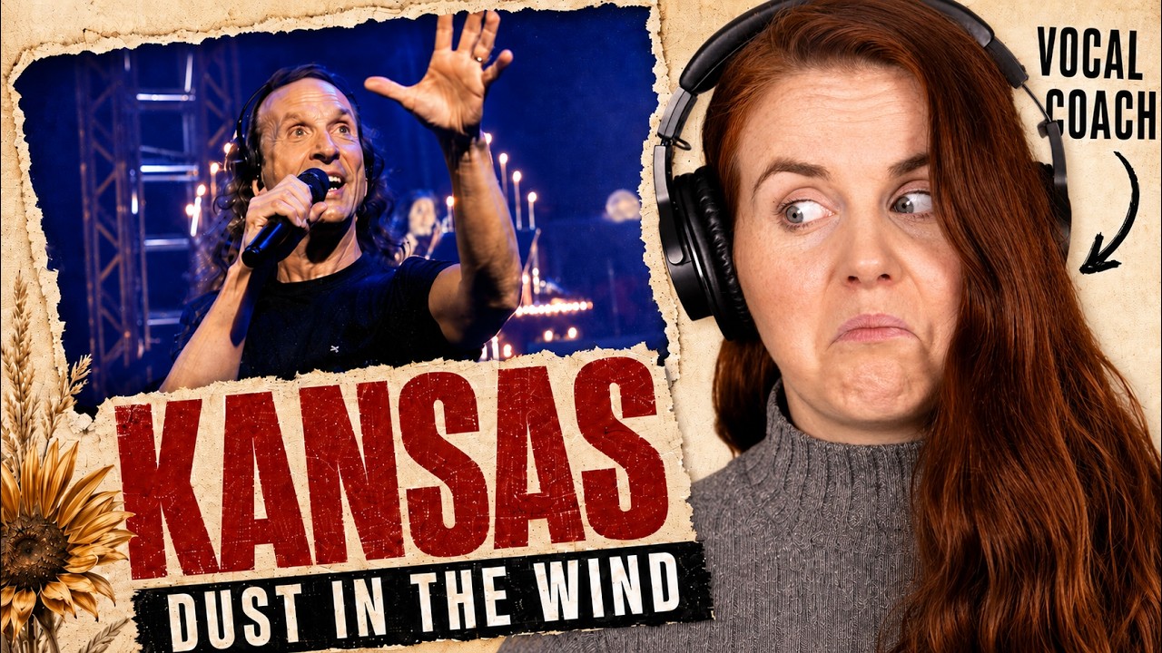 Vocal Coach reacts to Kansas - Dust in the Wind live unplugged