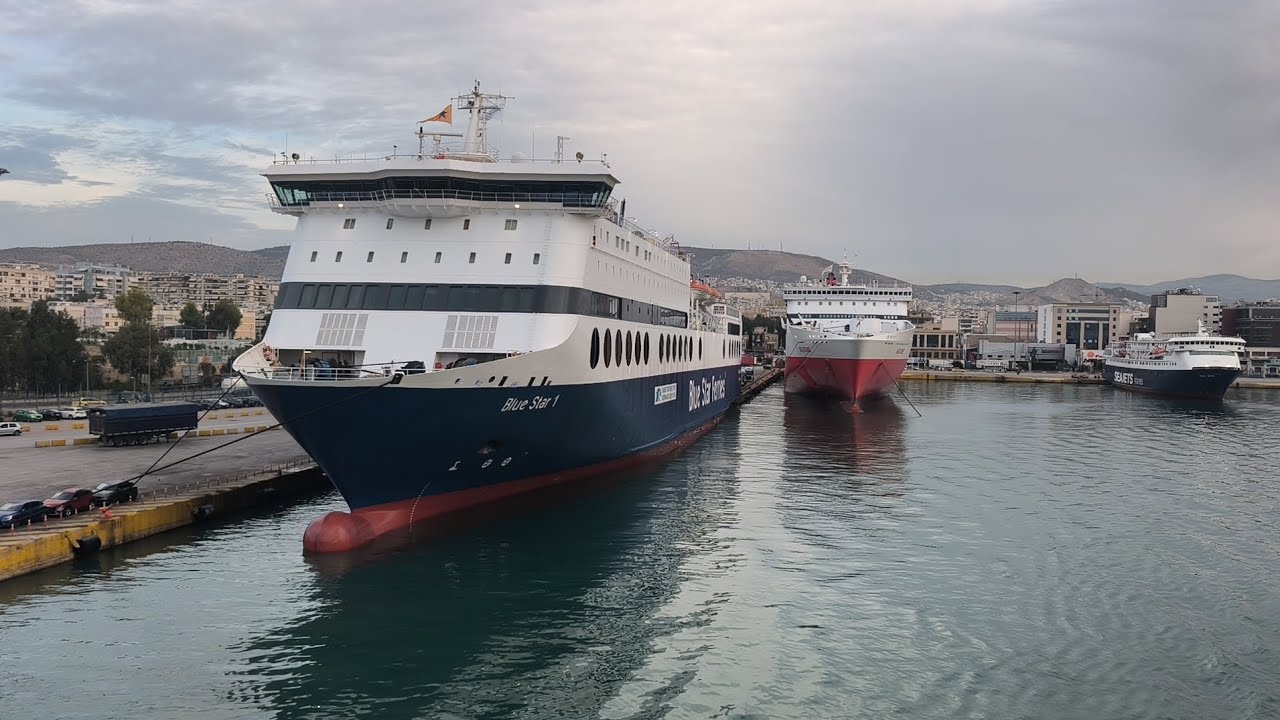 On board F/B Blue Star Delos departing from Piraeus port.