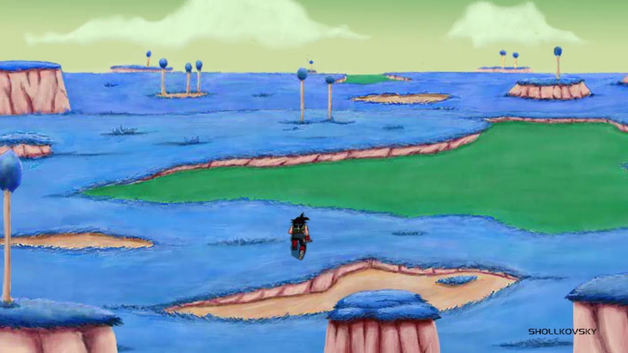 Bardock mira a Kakarot en el planeta namek [ESP-LAT] [2020]. Dbz remake fan animaci&oacute;n.