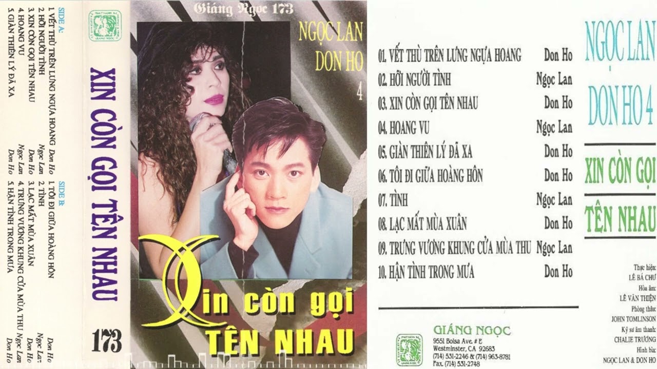 Don Hồ, Ngọc Lan - Xin C&ograve;n Gọi T&ecirc;n Nhau (Vol 4)