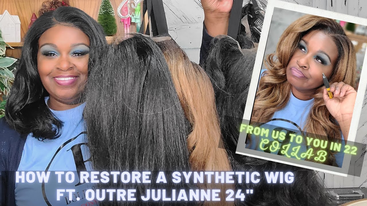 HOW TO RESTORE A SYNTHETIC WIG FT OUTRE JULIANNE 24