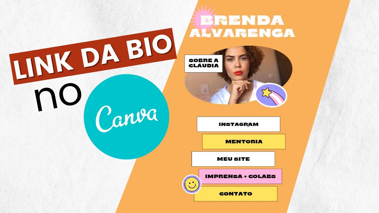 COMO FAZER LINKTREE (LINK DA BIO) NO CANVA | Brenda Alvarenga