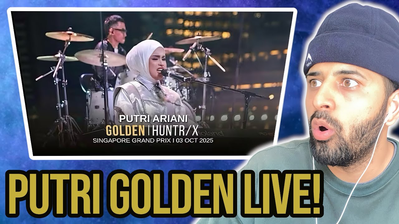 Putri Ariani - Golden | HUNTR/X (Живое выступление на Гран-при Формулы-1 в Сингапуре 2025 года) |...