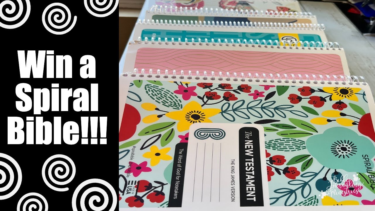 10 Spiral Bibles to Giveaway! | FREE Online Bible Journaling Conference | Sponsored by Spiral Bible