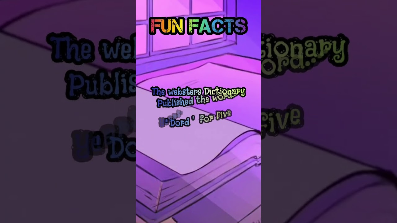 Fun Fact about webster's 