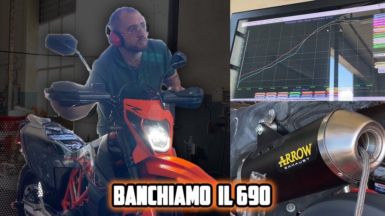 Il SILENZIATORE ARROW fa PERDERE CAVALLI? | BANCO PROVA KTM 690 SMCR 2022