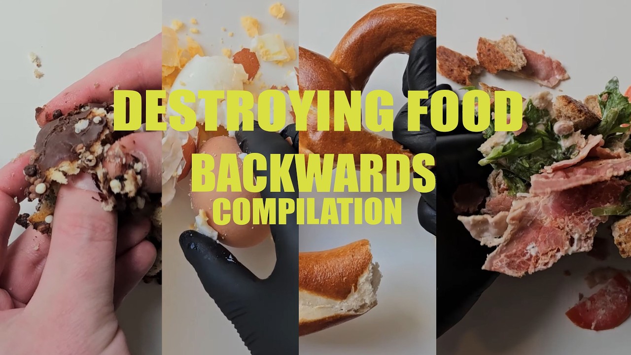 Oddly Satisfying Destruction: FOOD [In Reverse] Compilation #9 ASMR (Relaxing)