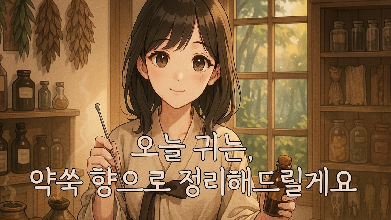 [ASMR] 🍵🌿한약방에서 풀코스로 귀 관리 받는 날 | 금속 귀이개, 쑥뜸, 마사지 /ear cleaning, massage