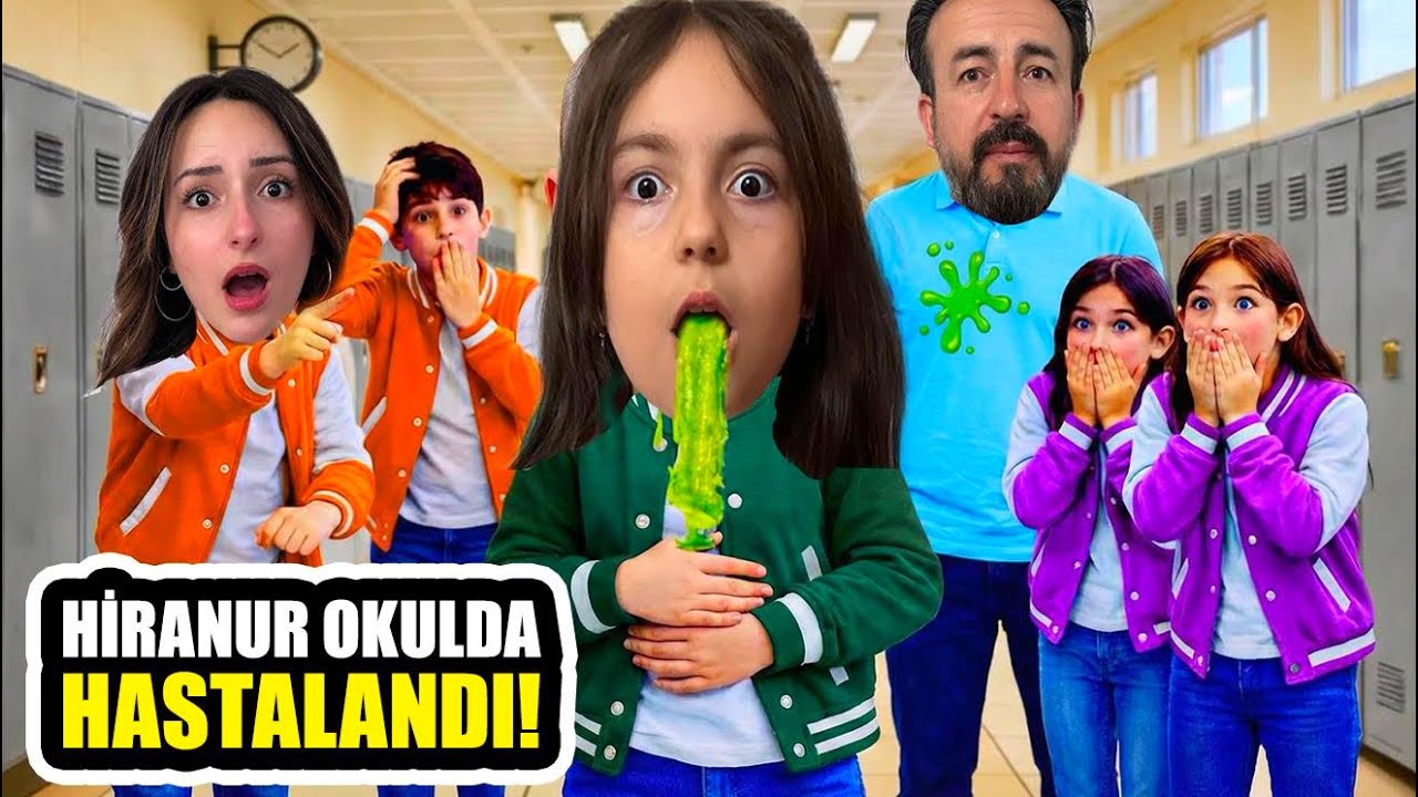HİRANUR OKULDA HASTALANDI !! DOKTORA GİTTİK !! HİRANUR & ZEYNEP 