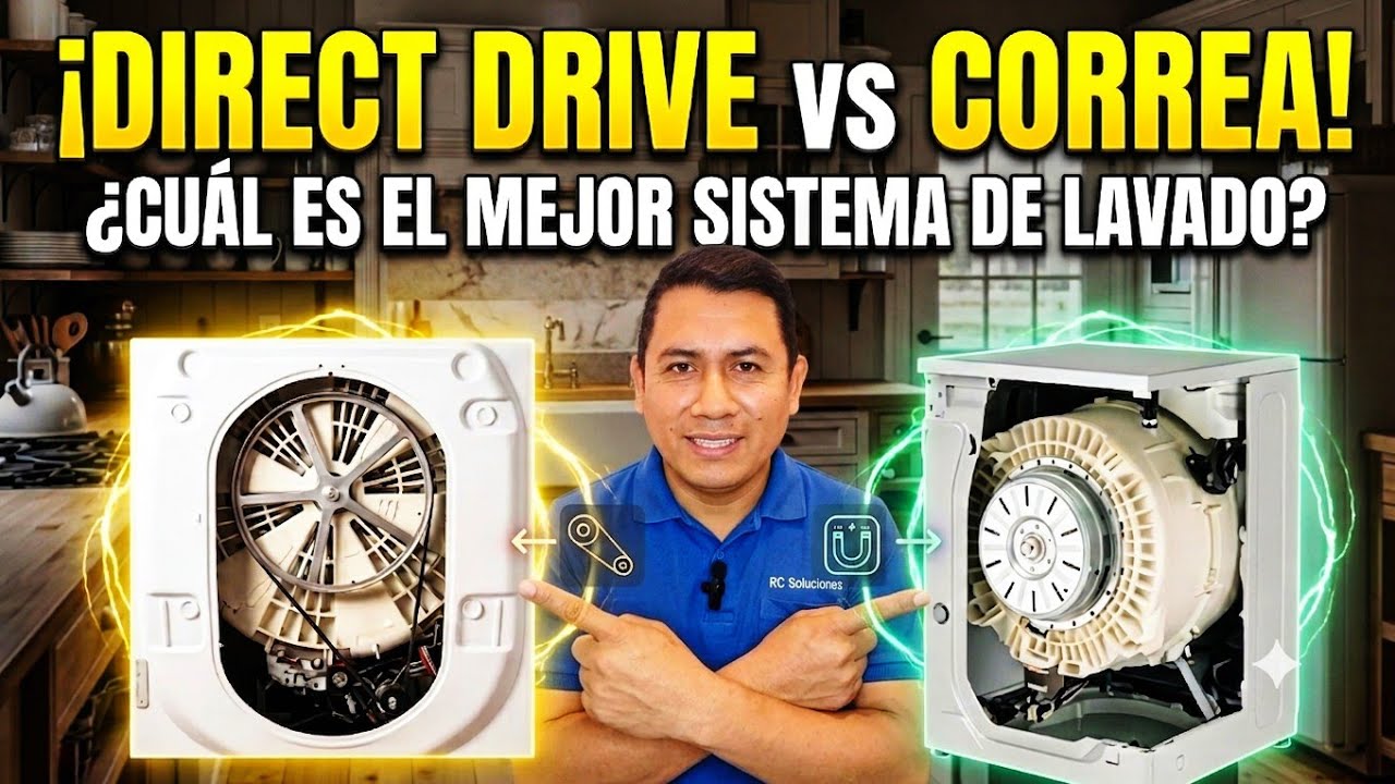 Que lavadora elegir?.. la de polea ó de motor directo?...