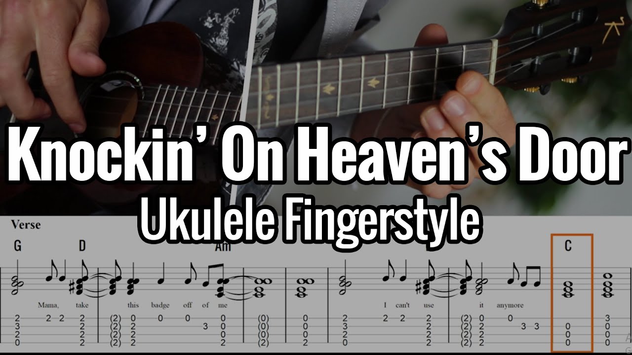 Knockin' On Heaven's Door - EASY Ukulele Fingerstyle (Tabs on Screen)