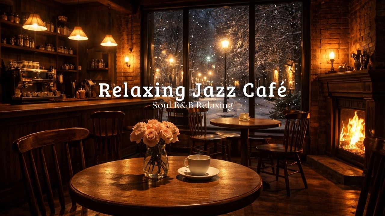 Warm Coffee Shop Jazz Music for Relaxing Evenings, Chill Mood, and Soft Lighting