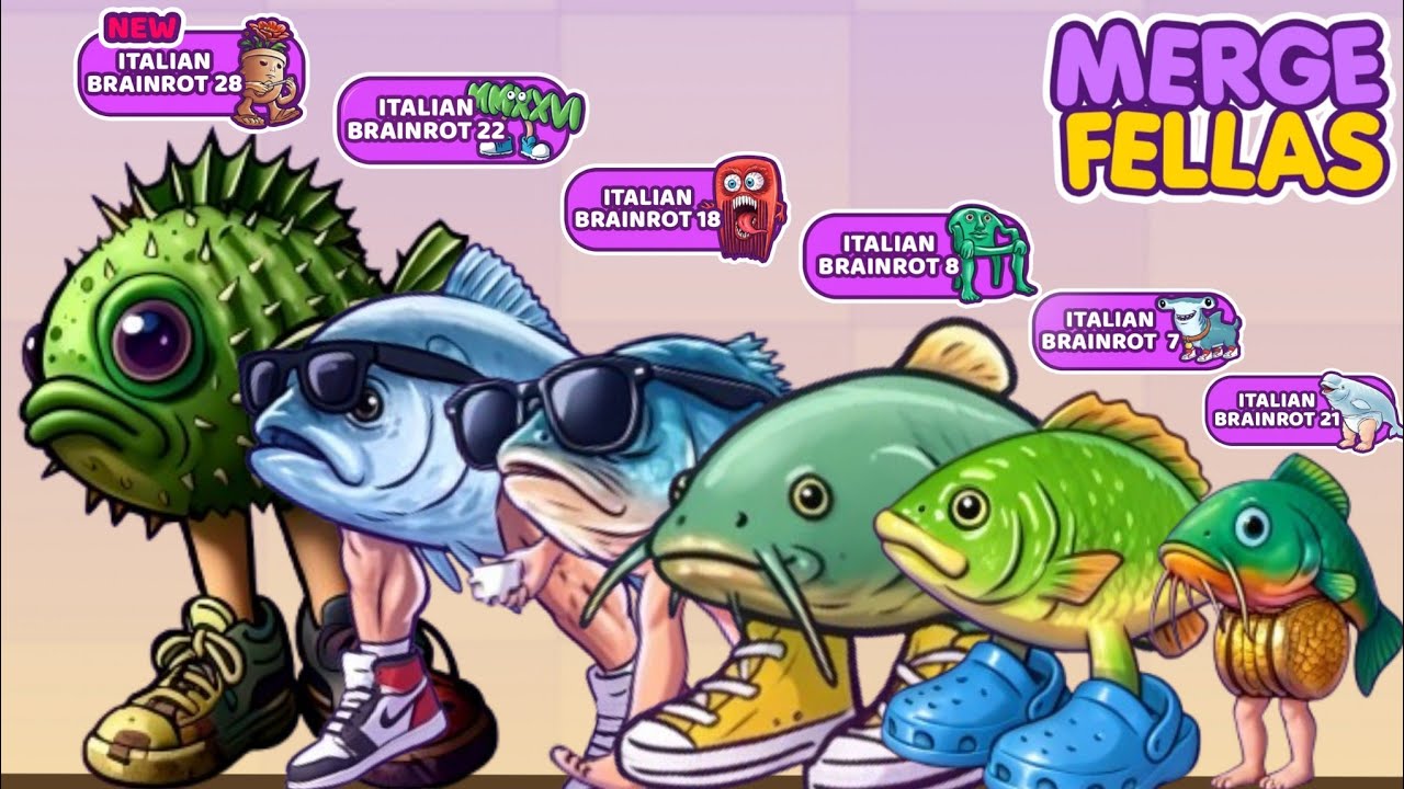Merge Fellas BOSS + BOSS⁉️ITALIAN BRAINROT 28,22,21,18,8 & 7 Must Game Ever - New Update Ultimate