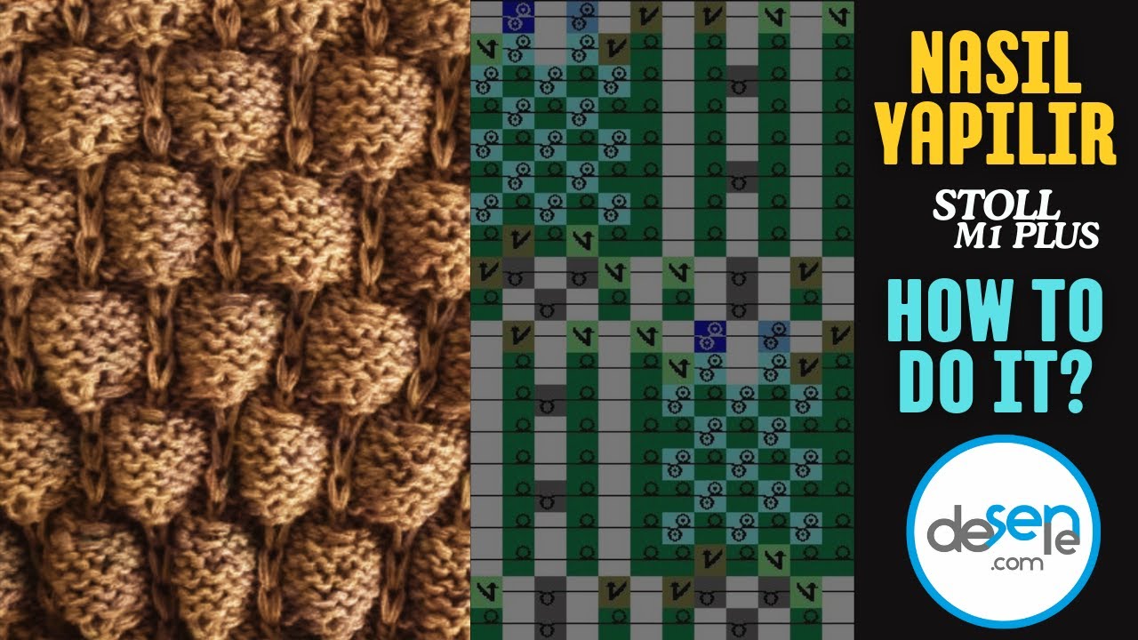 HOW TO DO DROP STITCH WITH STOLL M1 PLUS