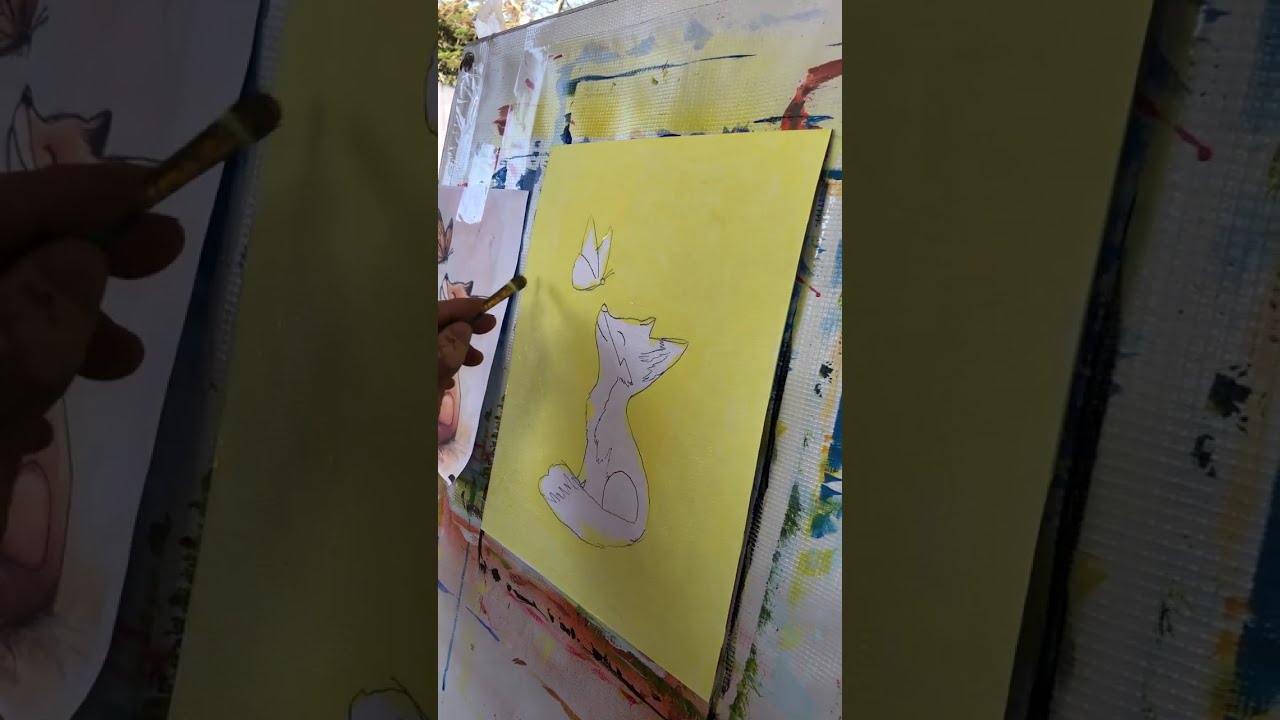 Pintando_a_zorro_en_acrilico_1