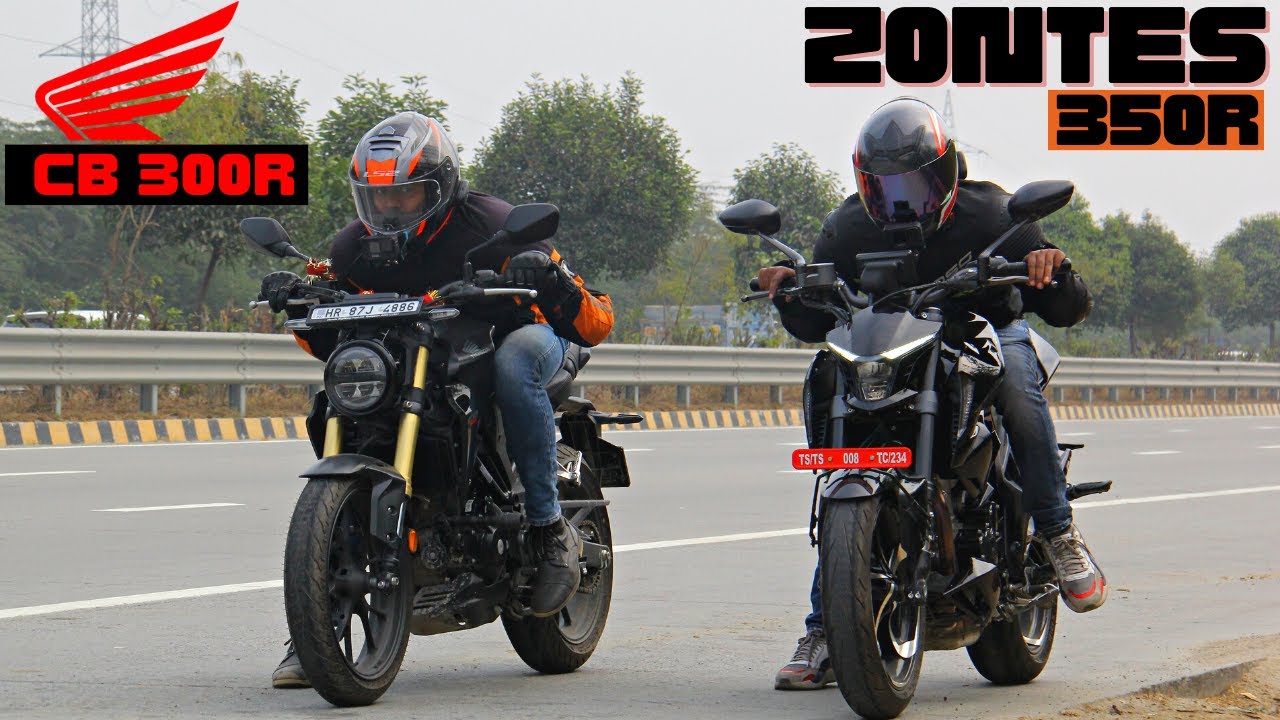 ZONTES 350R vs CB300R Drag Race 🔥🔥🔥