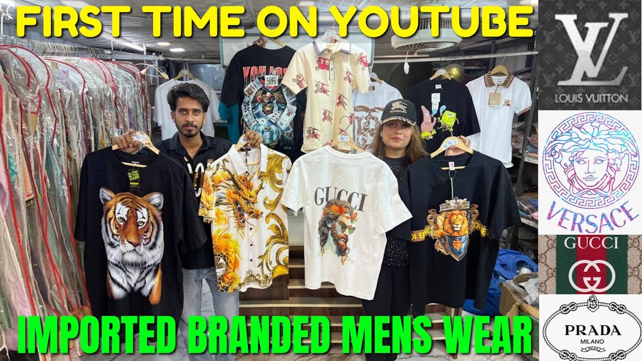 Imported Mens Wear Tshirt Shirts Brand Like - Gucci Dior LV Versace  | WHOLESALE & RETAIL Warehouse