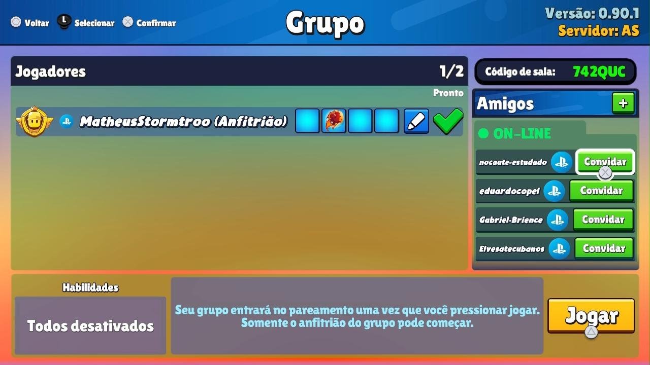 JOGUEI UM JOGO QUE SE CHAMA STUMBLE GUYS PARTI 2