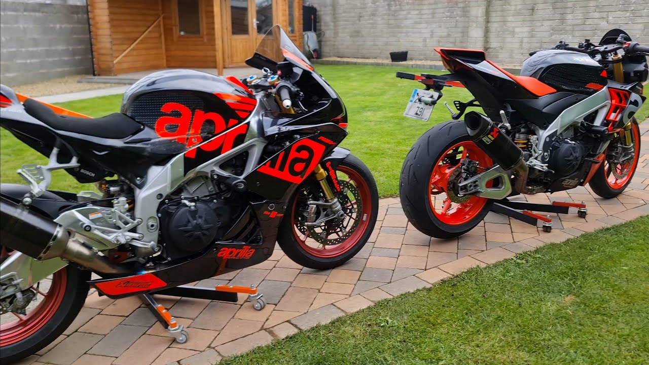 Aprilia RSV4 rf Akrapovic vs Aprilia tuono v4 1100 FACTORY akrapovic