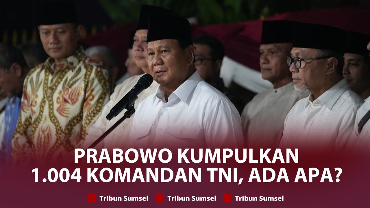 🔴Presiden Prabowo Kumpulkan 1.004 Perwira TNI di Istana Bogor, Ada Apa ?