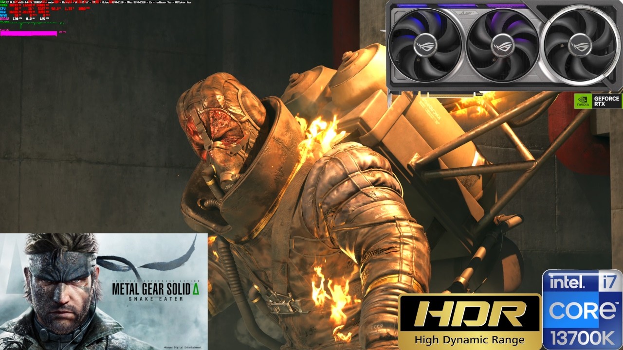 [5090|4K|HDR] Metal Gear Solid Delta - Snake Eater - The Fury Boss Fight (Extreme) [DLSS|RT|MFG|RR]