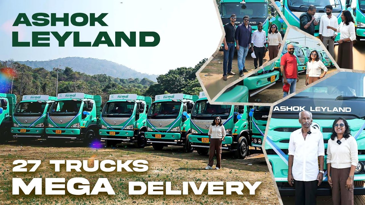കേരളത്തെ ഞെട്ടിച്ച Ashok leyland Mega Delivery 😍😍 എന്തൊക്കെ Trucks????