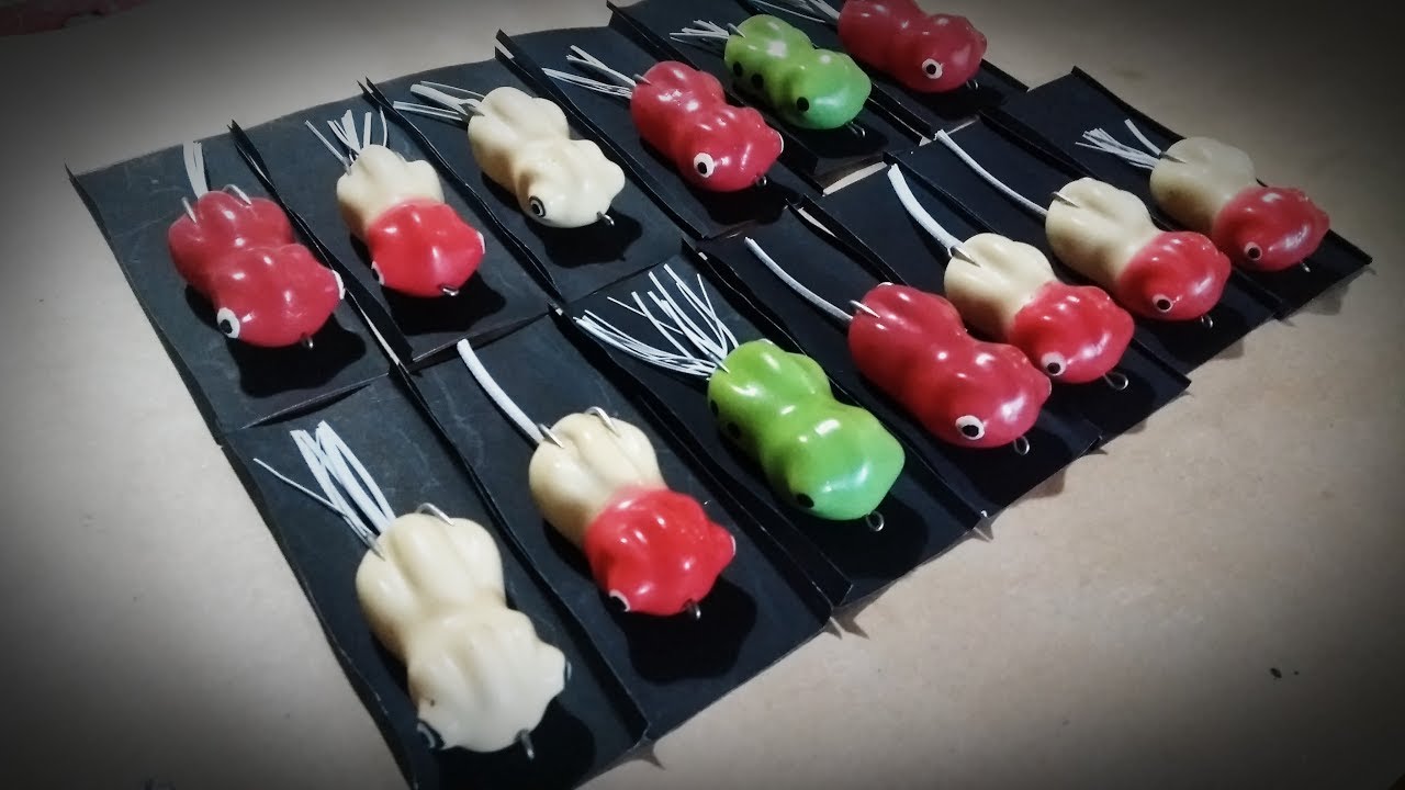 Parte 1 Señuelos, Ranas Artesanales con latex prevulcanizado