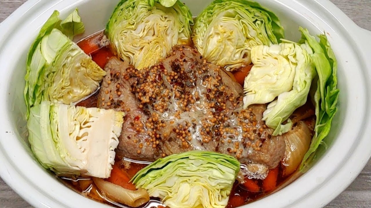 Corned Beef with Cabbage Crockpot Recipe